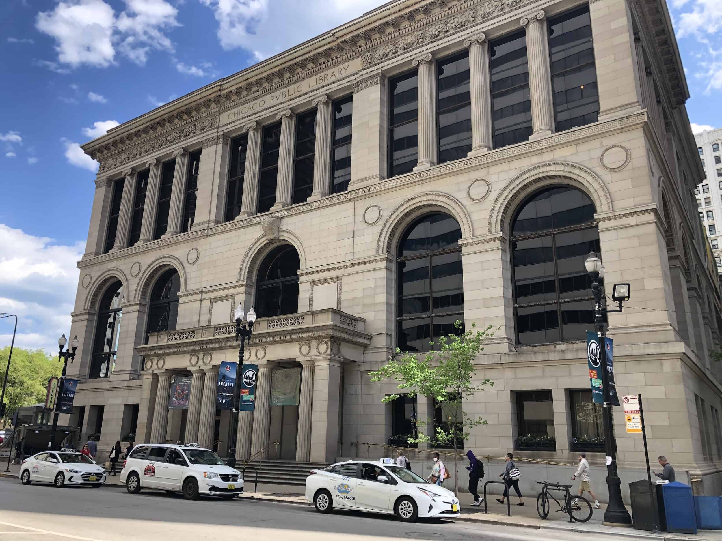 Randolph Street entrance of the Chicago Cultural Center