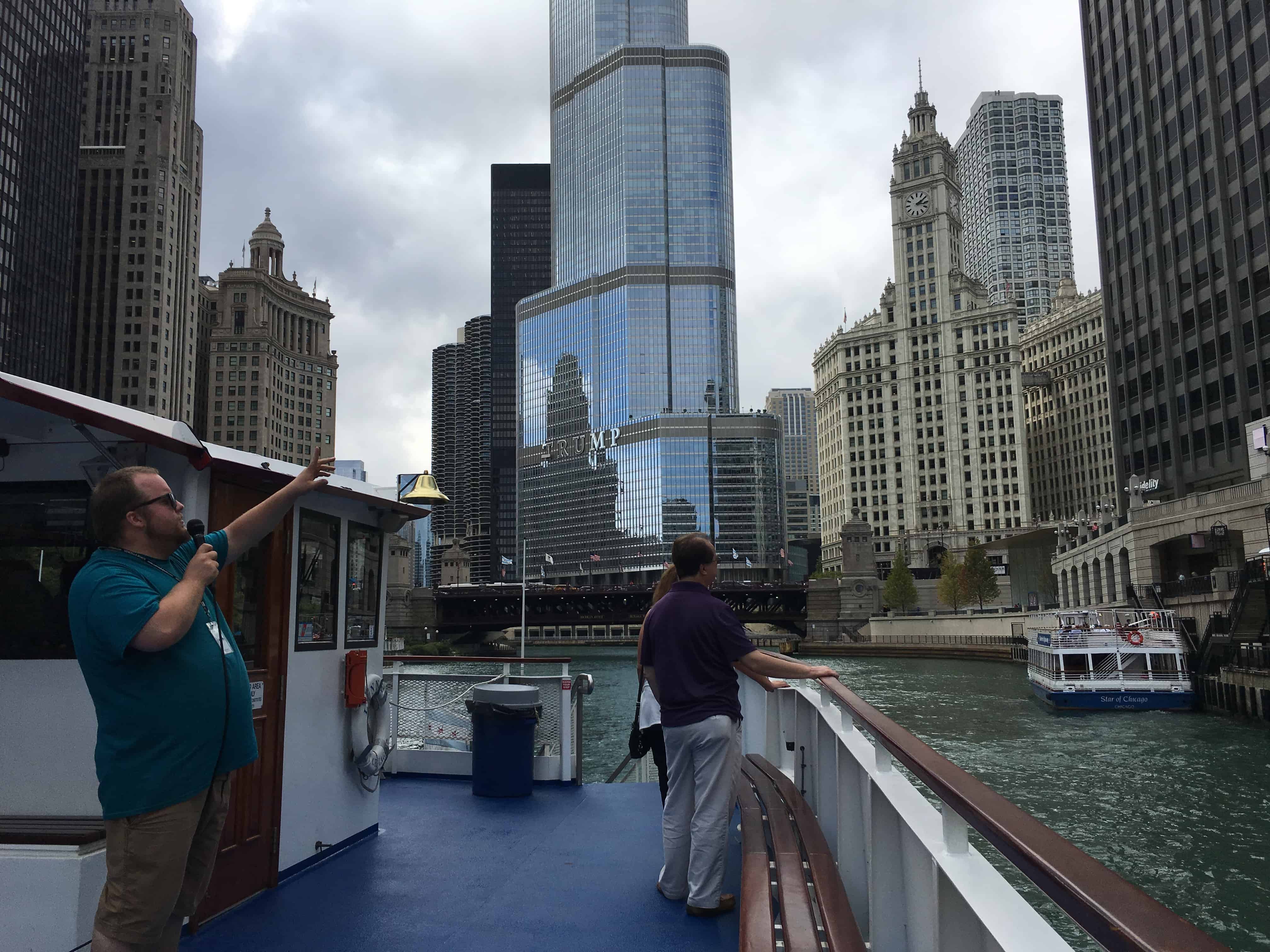 Wendella boat tour in Chicago, Illinois