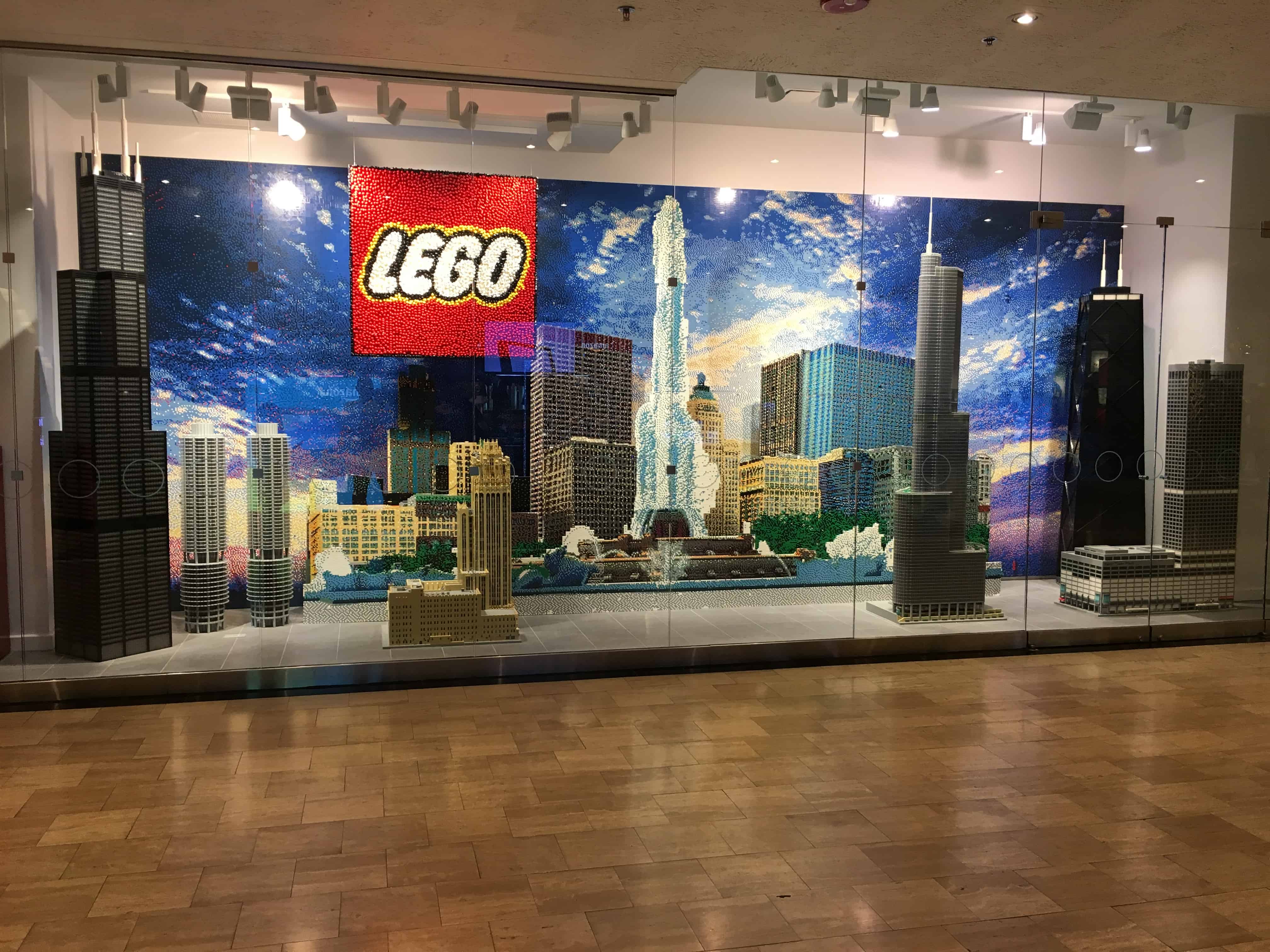 Lego display at Water Tower Place in Chicago, Illinois