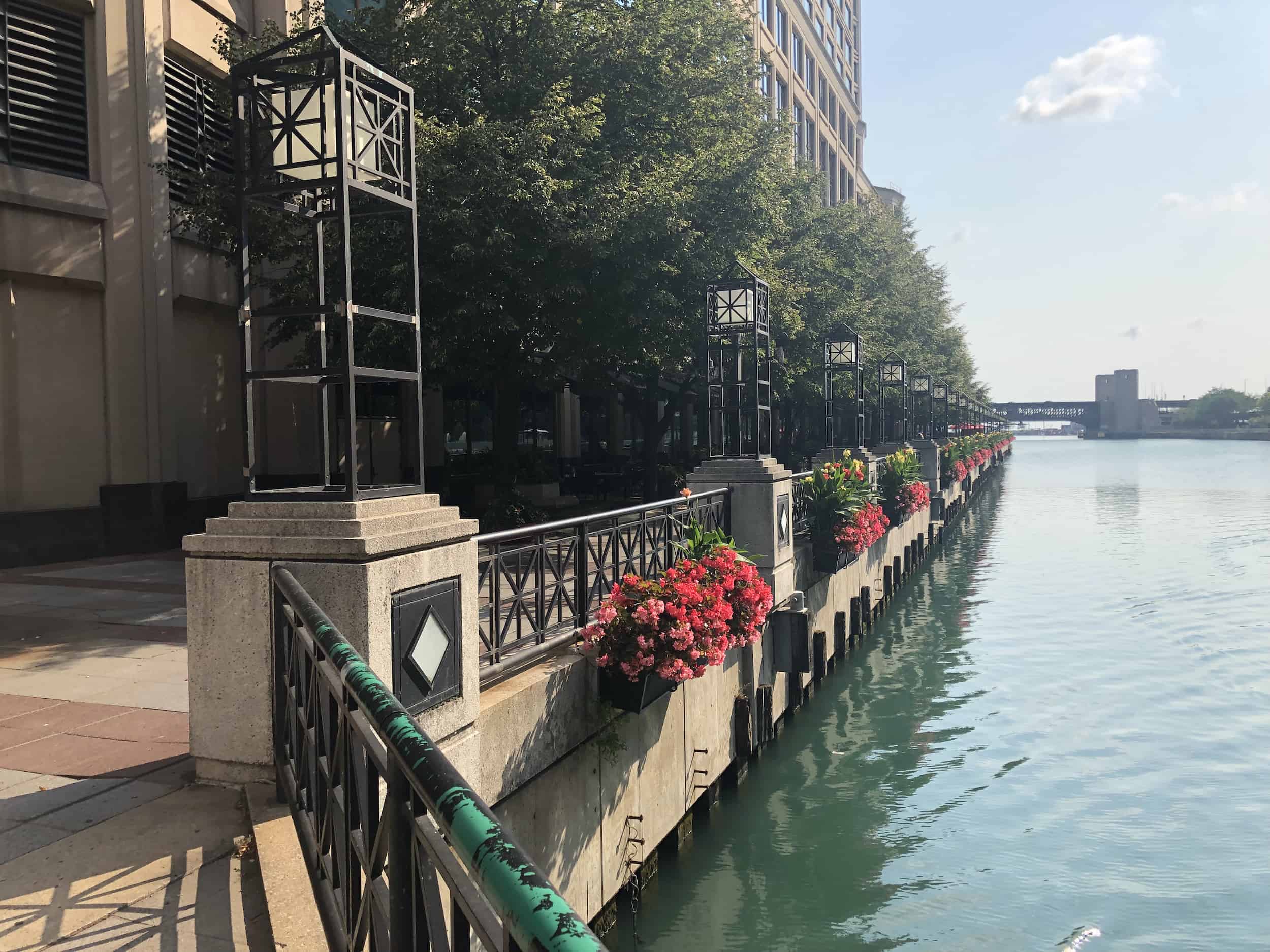 River Esplanade in Chicago, Illinois