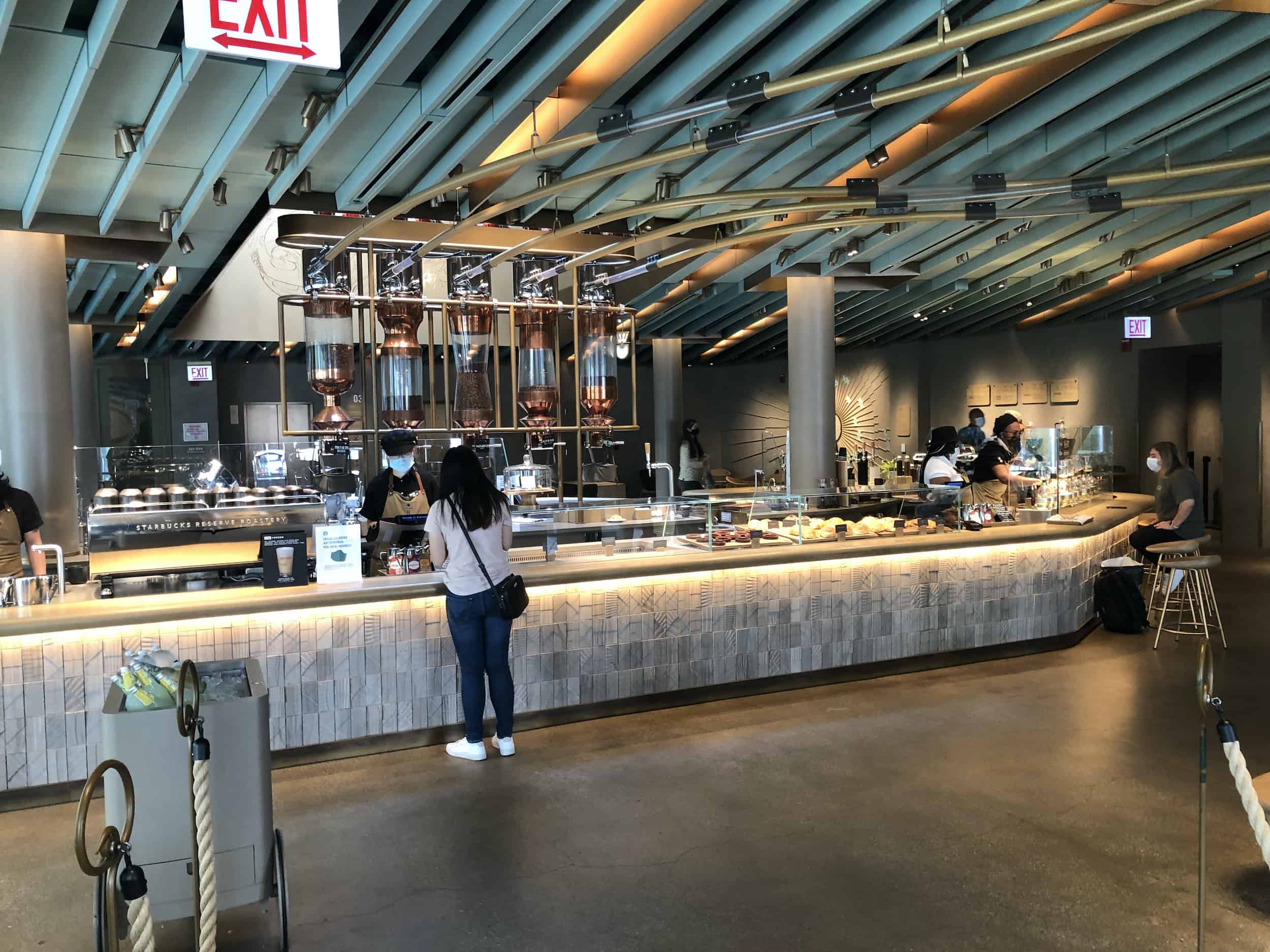 Coffee experiences at the Starbucks Reserve Roastery along the Magnificent Mile in Chicago, Illinois