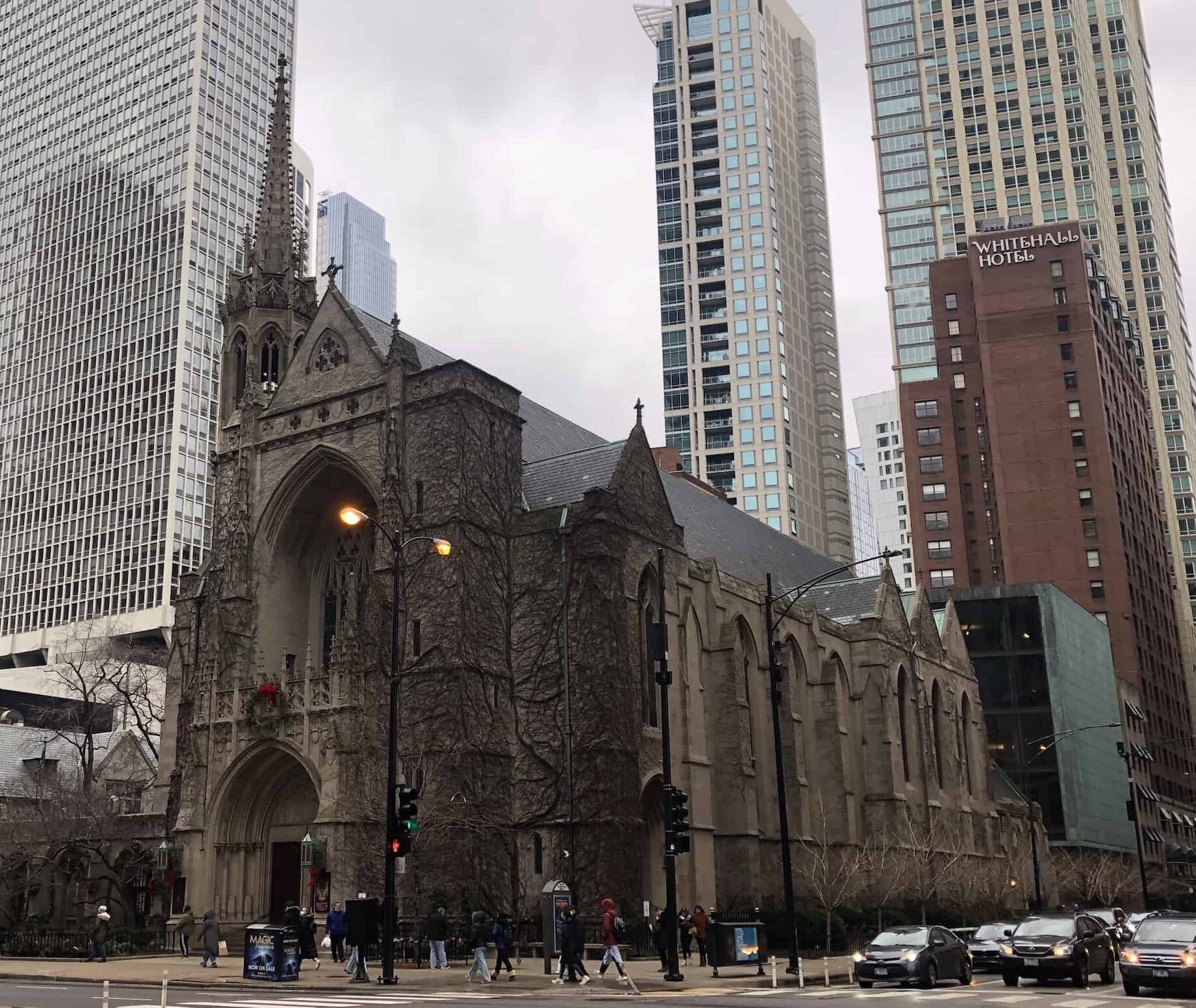 Fourth Presbyterian Church along the Magnificent Mile in Chicago, Illinois