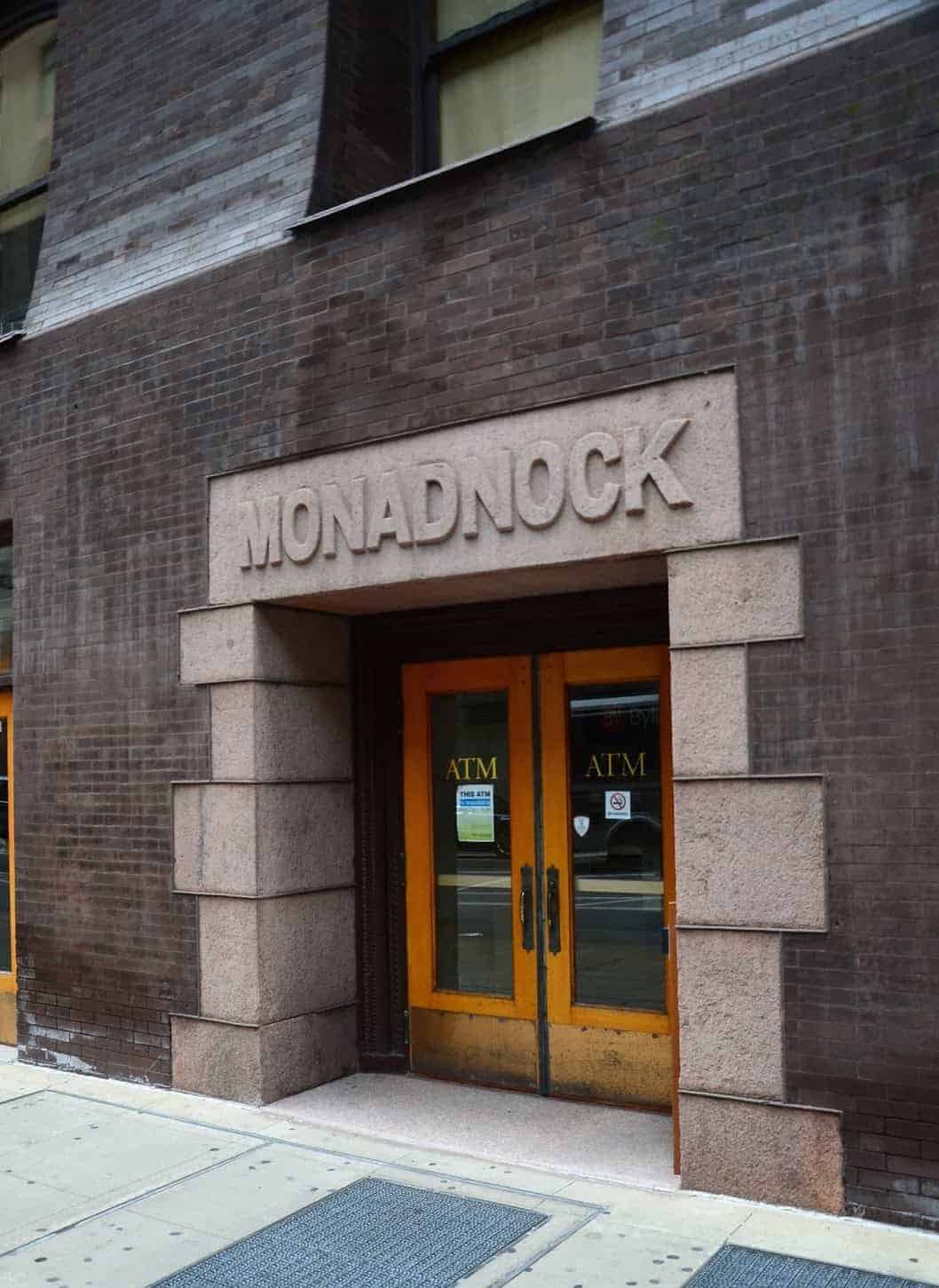 Entrance to the Monadnock Building in Chicago