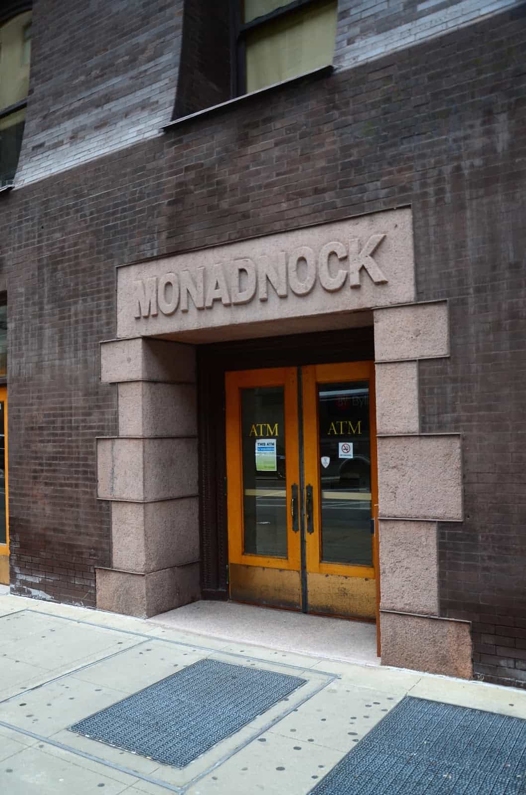 Entrance to the Monadnock Building in Chicago