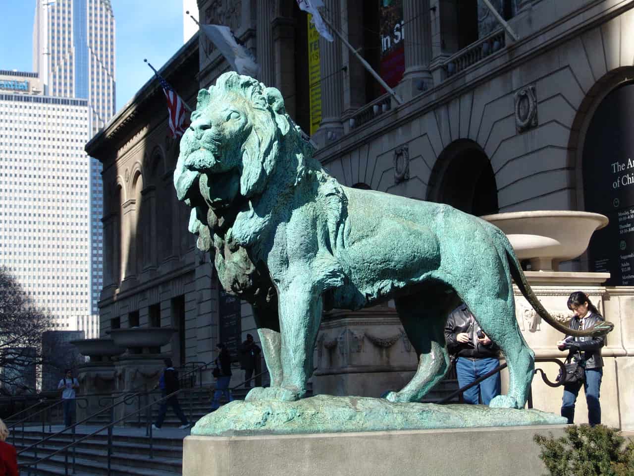 Lion at the Art Institute of Chicago