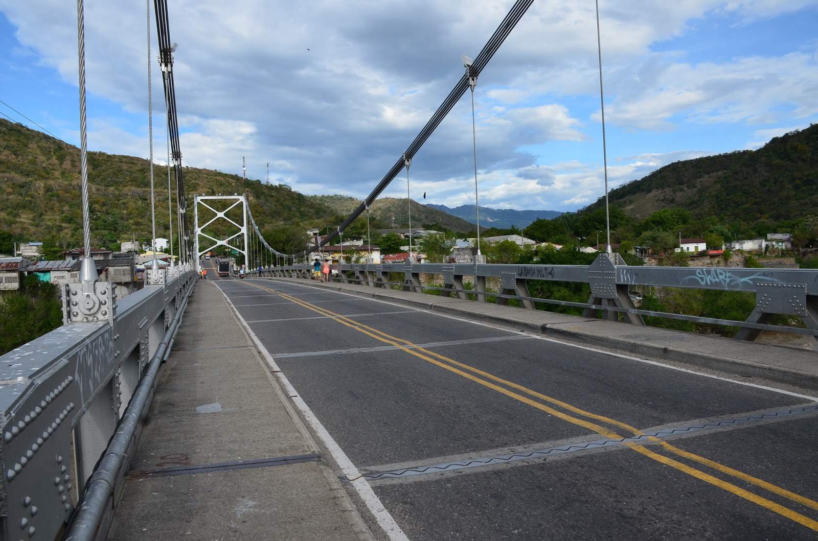 Bridge to Puerto Bogotá in Honda, Tolima, Colombia