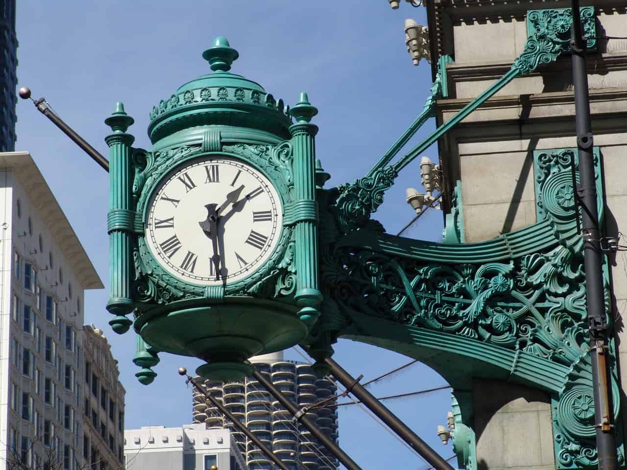 The Great Clock of Marshall Field & Company in Chicago