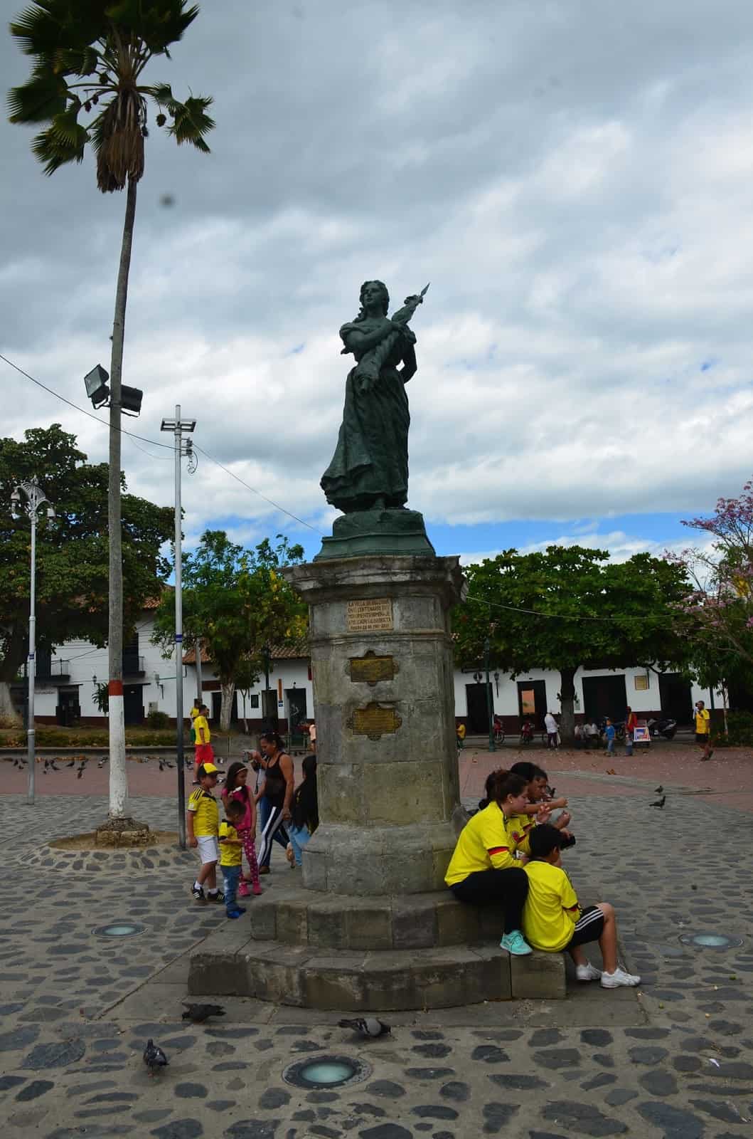 Policarpa Salavarrieta Monument in Guaduas, Cundinamarca, Colombia