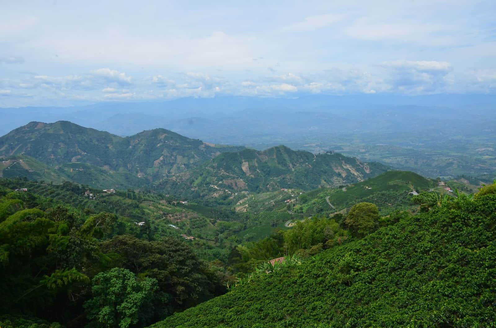 View from the Mirador in Risaralda, Caldas, Colombia