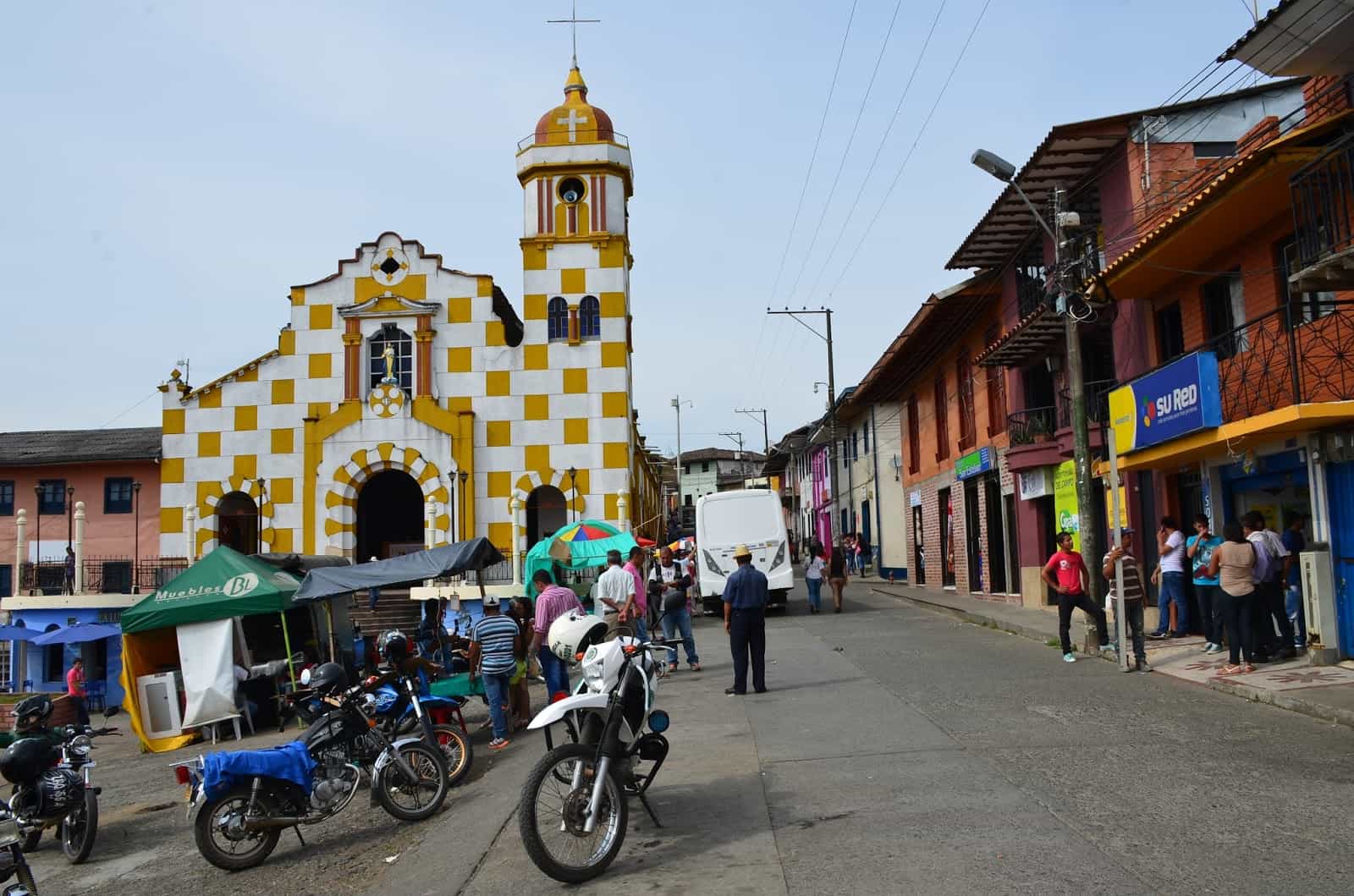 Plaza in San José, Caldas, Colombia