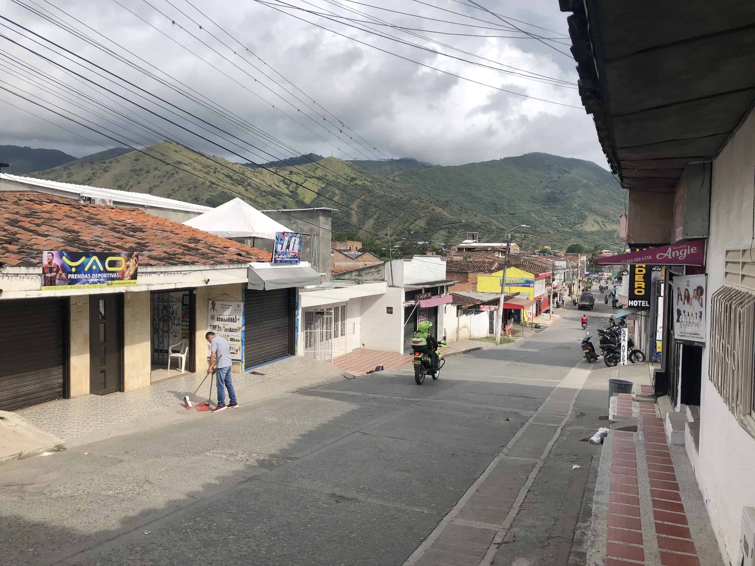 Street in La Unión, Valle del Cauca, Colombia
