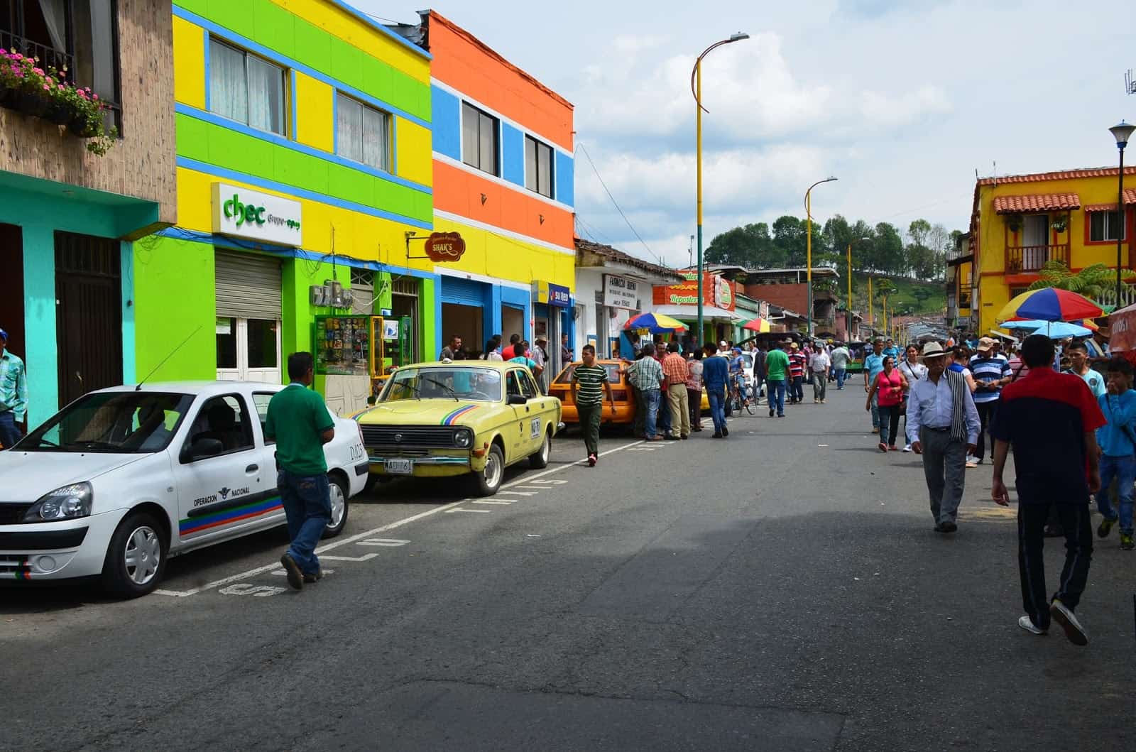 A street in Risaralda, Caldas, Colombia