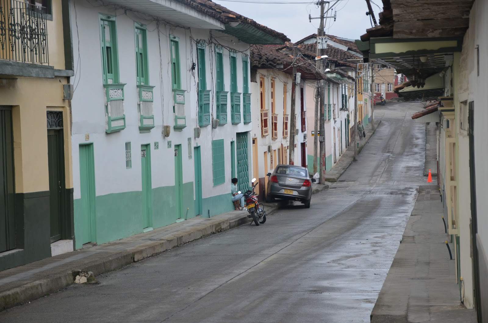 A street in Aguadas, Caldas, Colombia