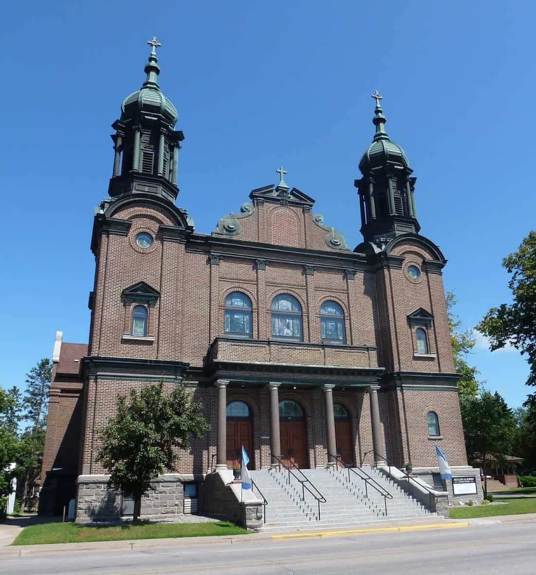 Our Lady of Lourdes Catholic Church in Little Falls, Minnesota
