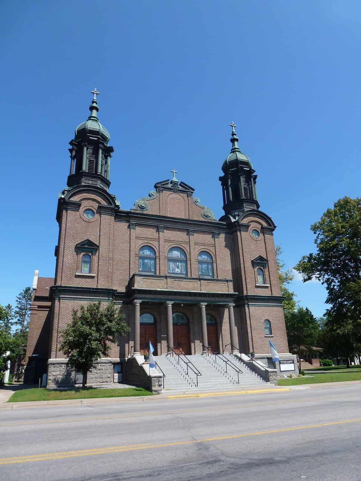 Our Lady of Lourdes Catholic Church in Little Falls, Minnesota