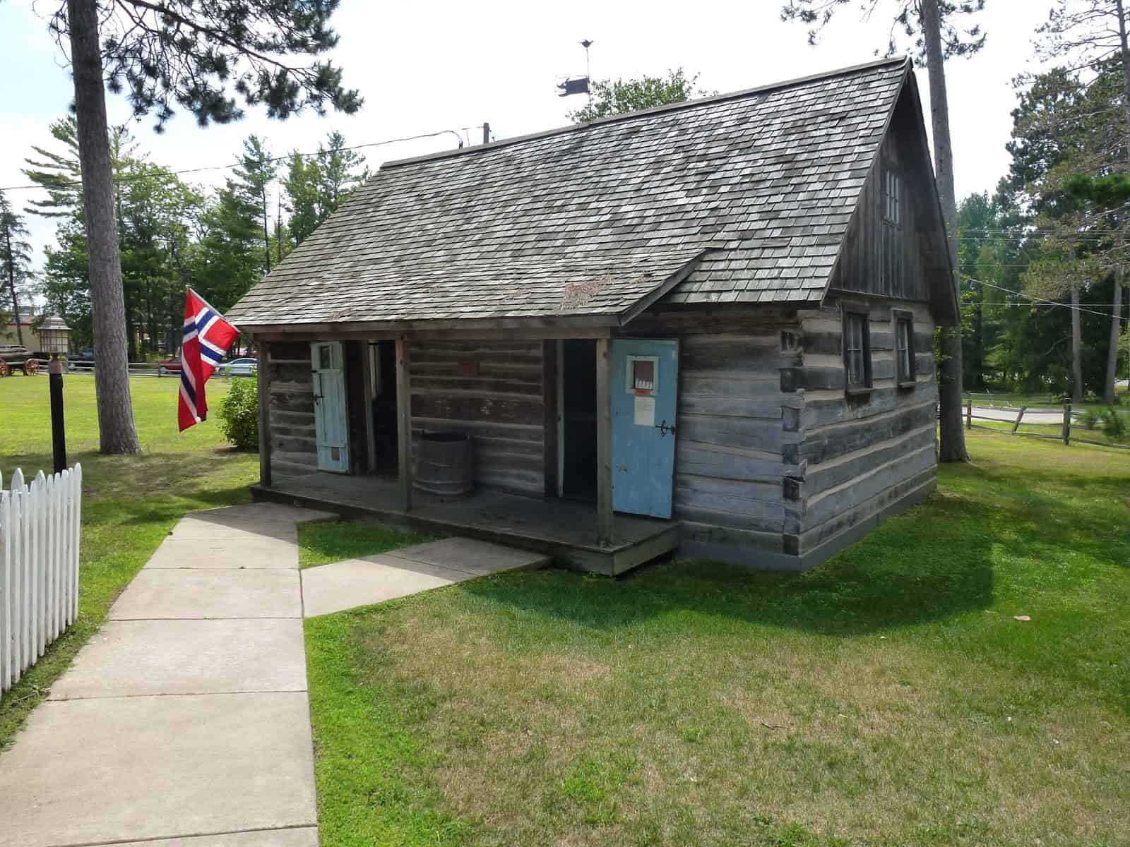 Norwegian House at Pioneer Village in Nisswa, Minnesota