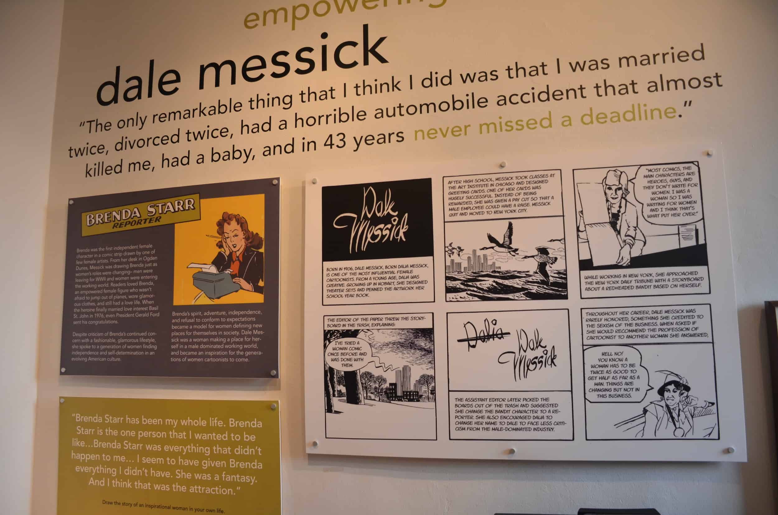 Dale Messick at the Porter County Museum in Valparaiso, Indiana