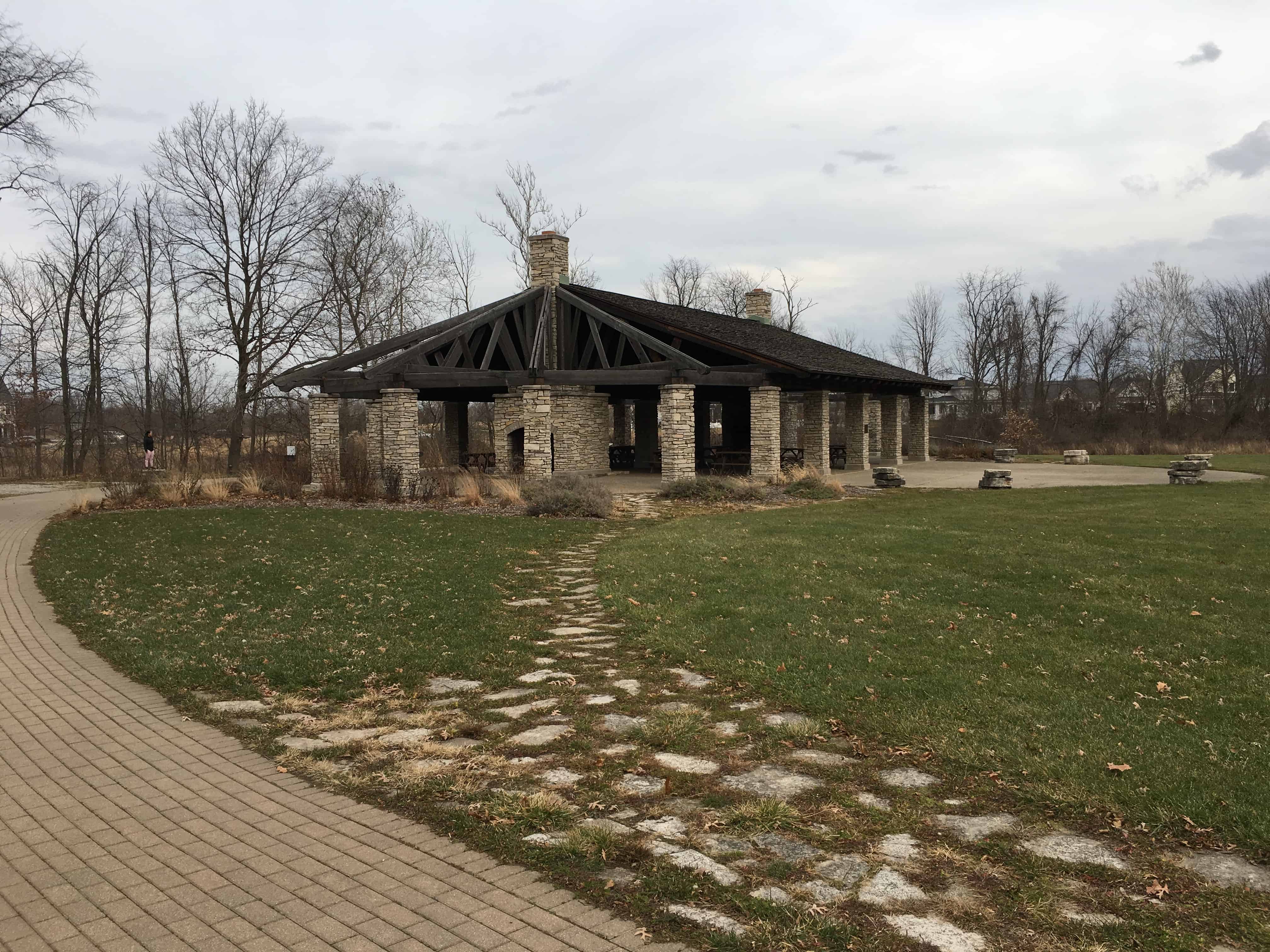 Pavilion at Coffee Creek Preserve in Chesterton, Indiana