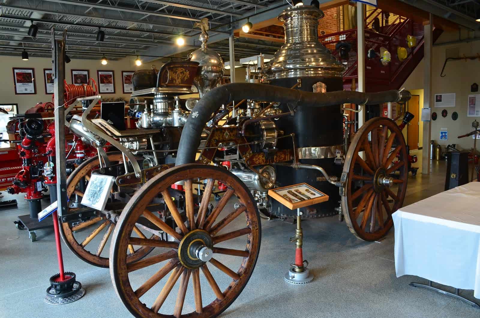 1890 Silsby Steam Engine at the Valparaiso Fire Museum in Valparaiso, Indiana