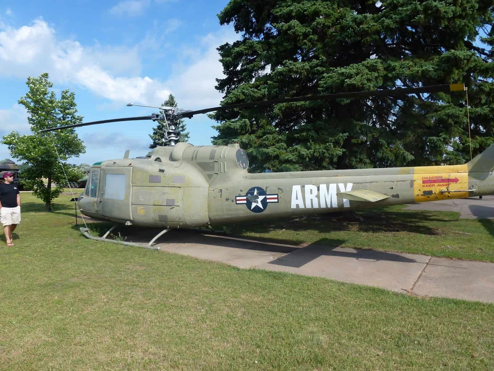 Helicopter at Minnesota Military Museum at Camp Ripley
