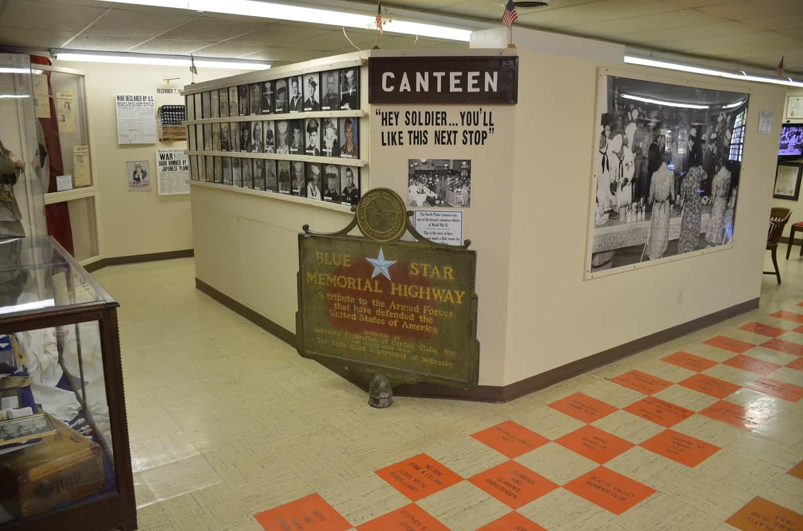 Canteen display at Lincoln Country Historical Museum in North Platte Nebraska