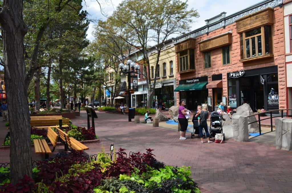 Pearl Street Mall in Boulder, Colorado