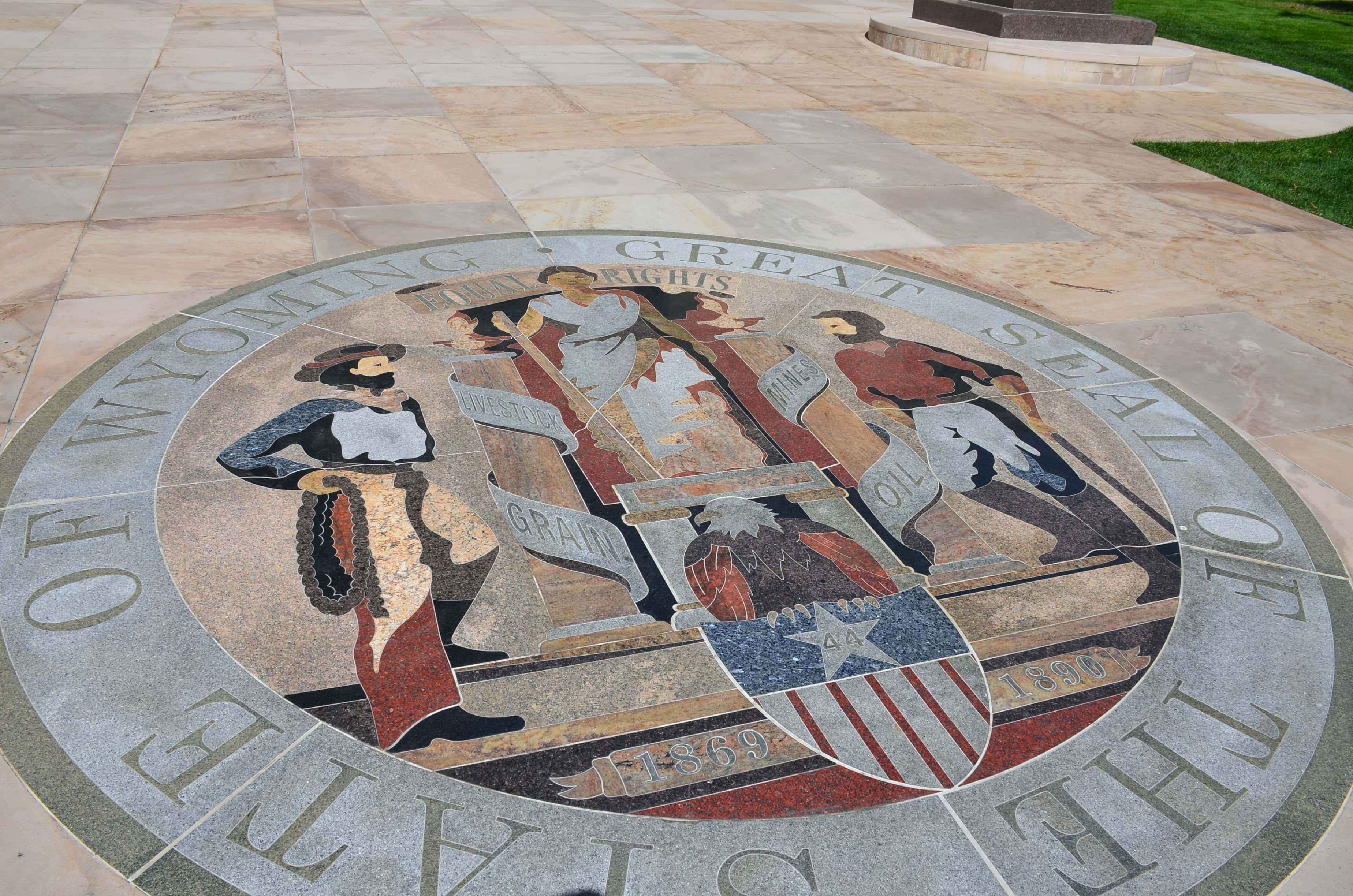 State Seal of Wyoming at the Wyoming State Capitol in Cheyenne