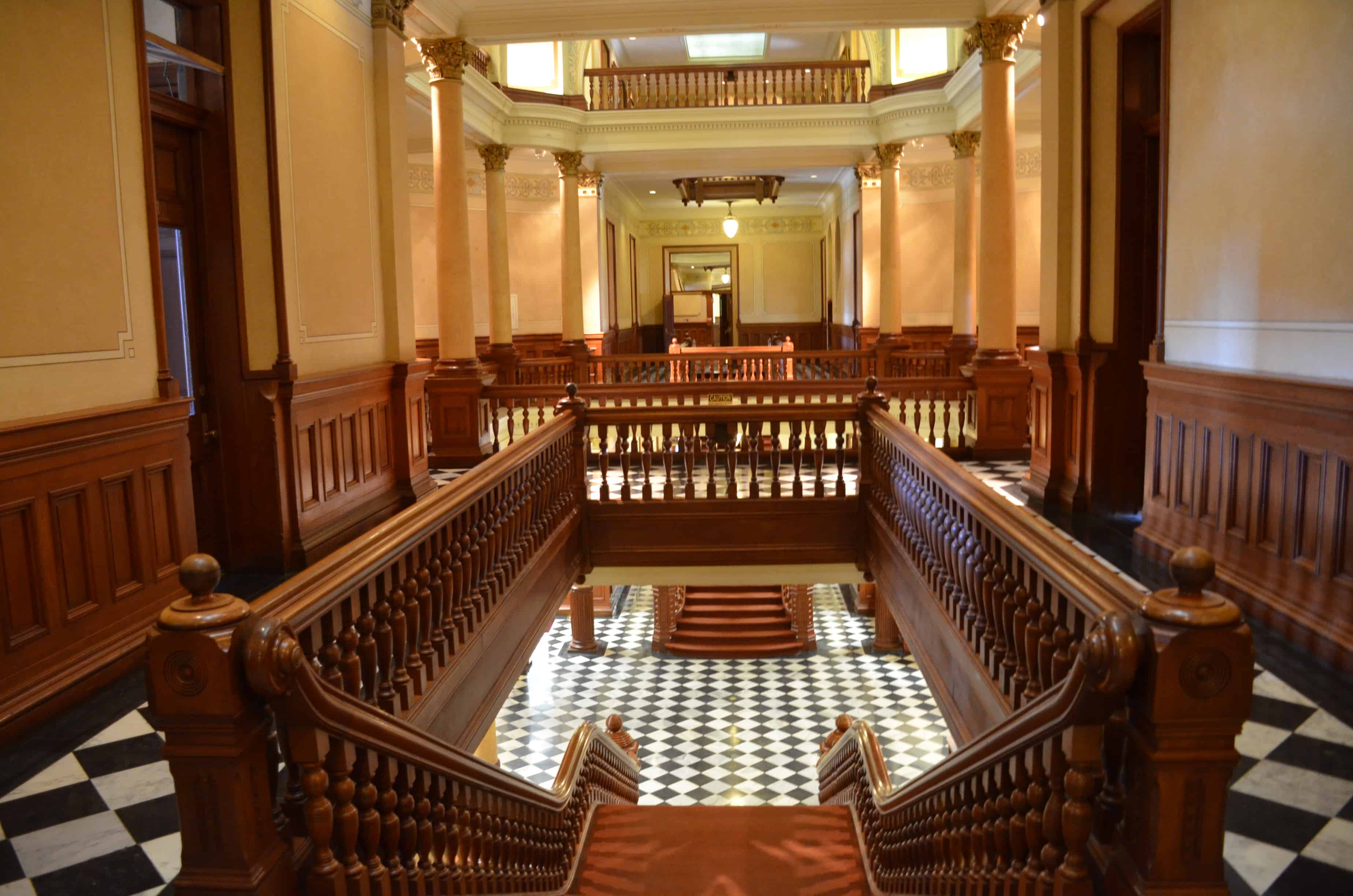Second floor at the Wyoming State Capitol in Cheyenne