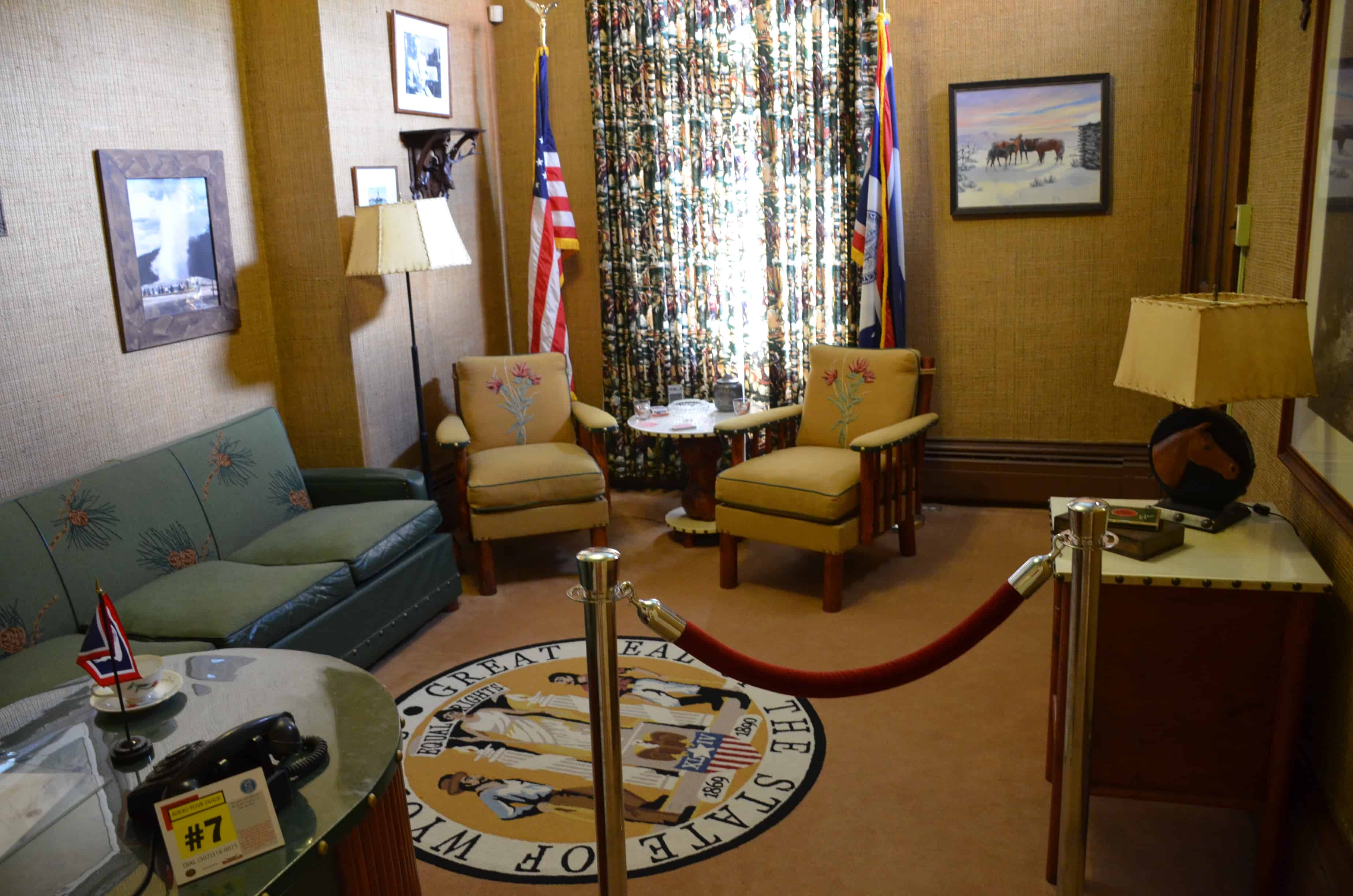 Governor's office in the Wyoming Governor's Mansion in Cheyenne
