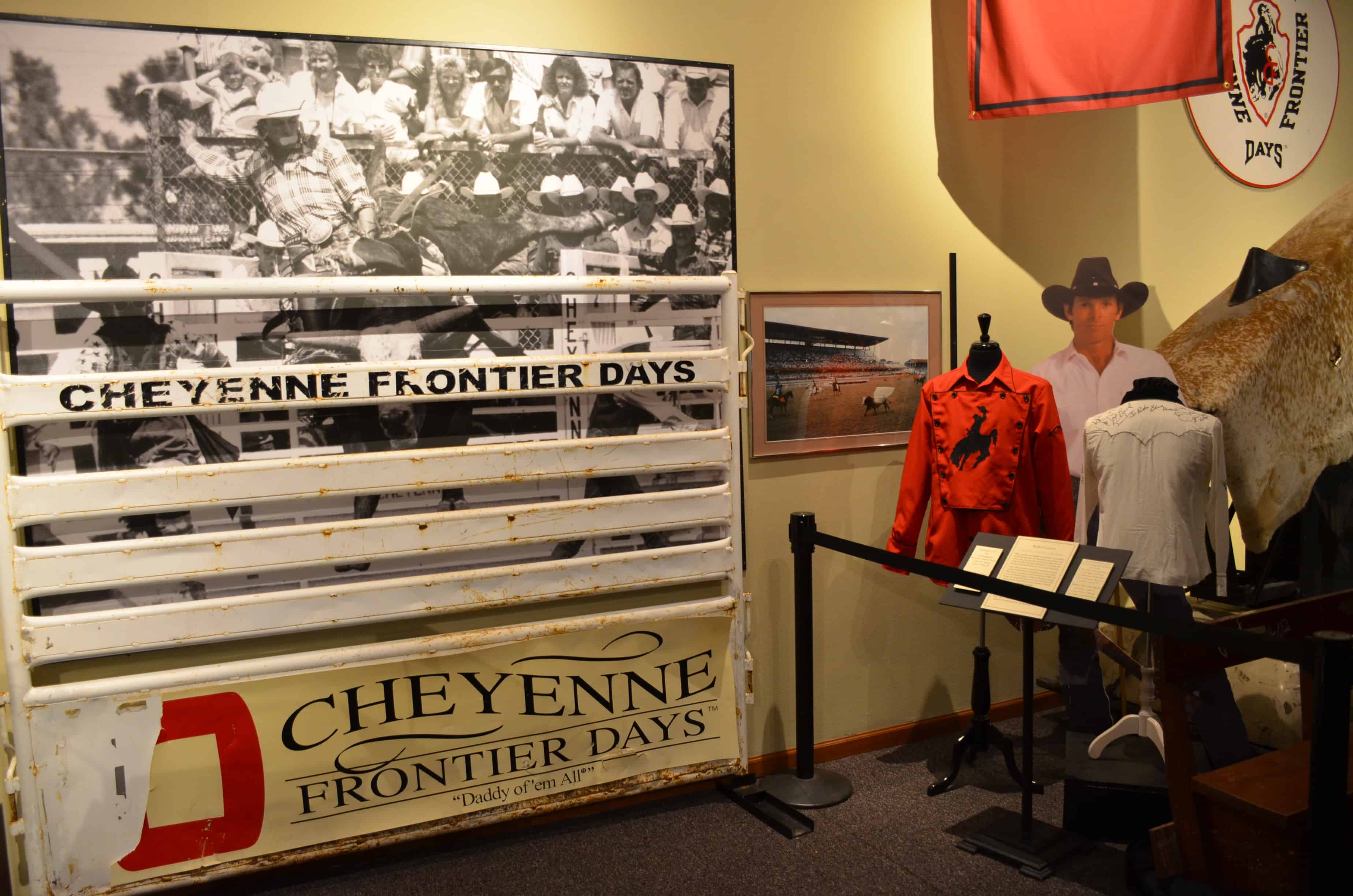 Frontier Days exhibit at the Cheyenne Frontier Days Old West Museum in Wyoming