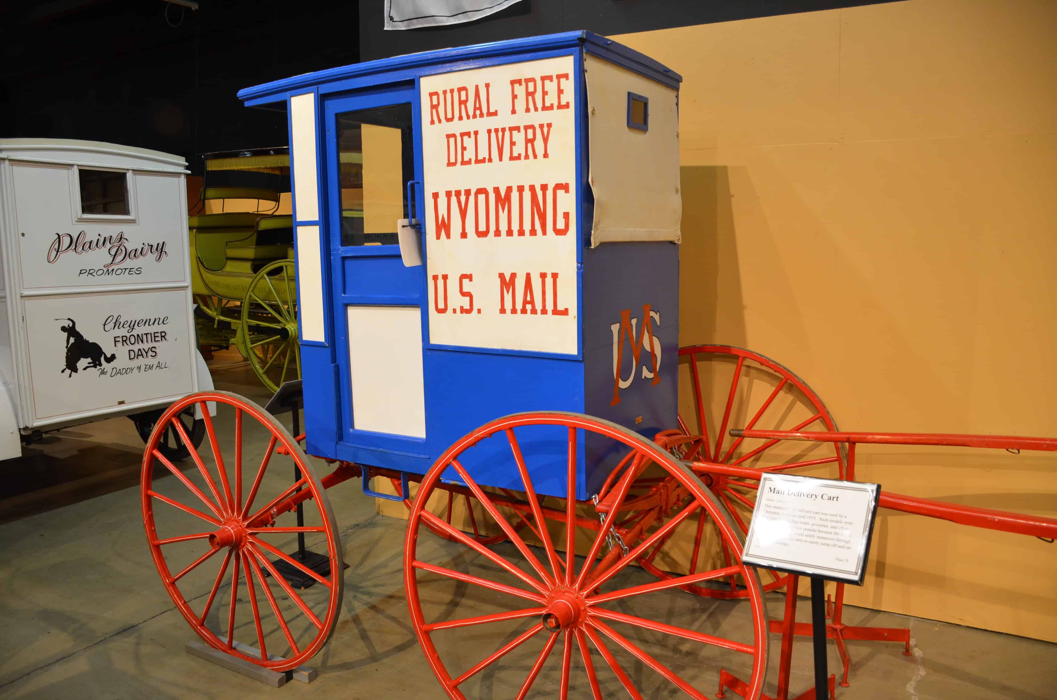 US Mail wagon at the Cheyenne Frontier Days Old West Museum in Wyoming