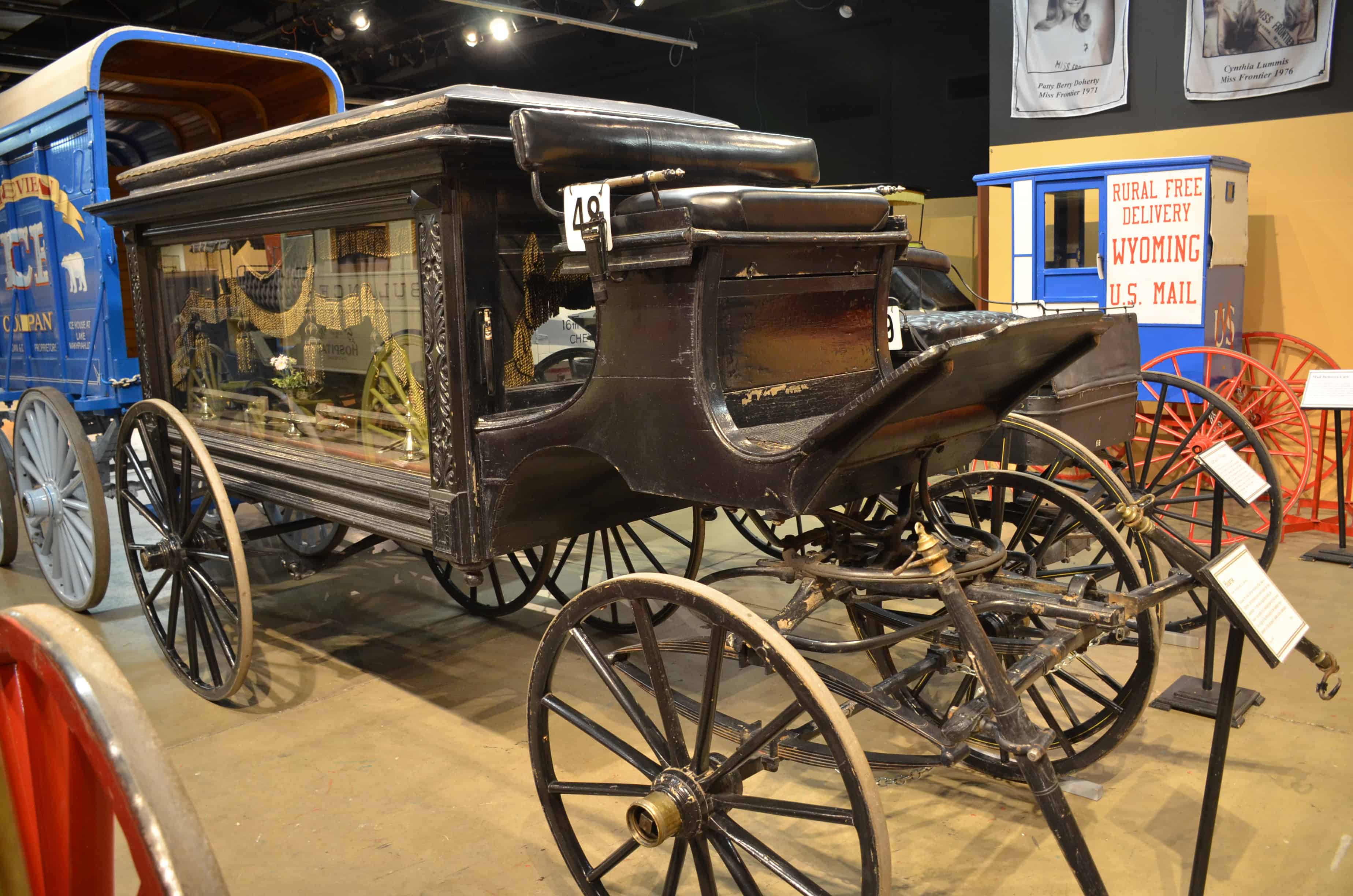 Funeral carriage at the Cheyenne Frontier Days Old West Museum in Wyoming
