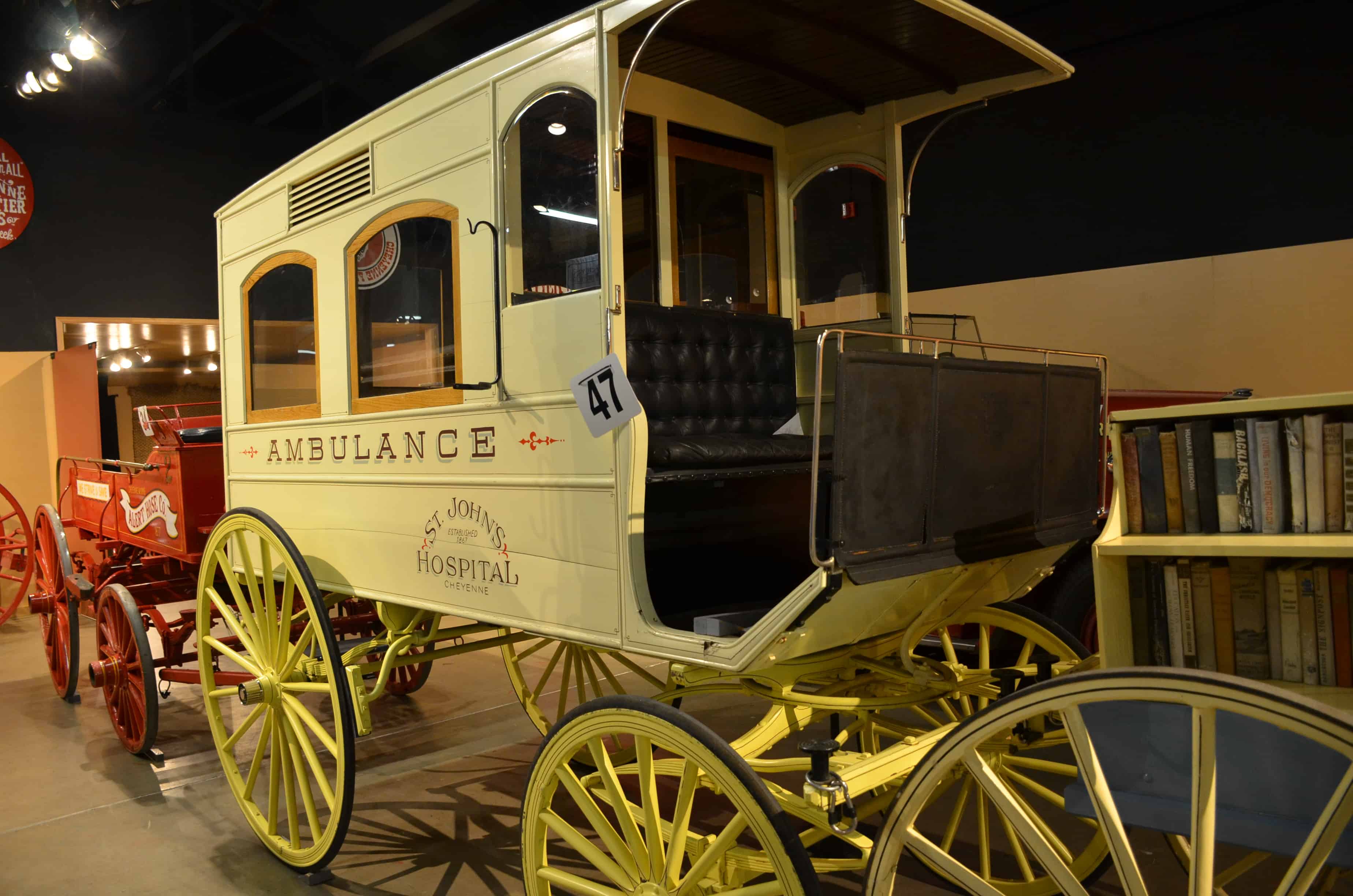 Ambulance carriage at the Cheyenne Frontier Days Old West Museum in Wyoming