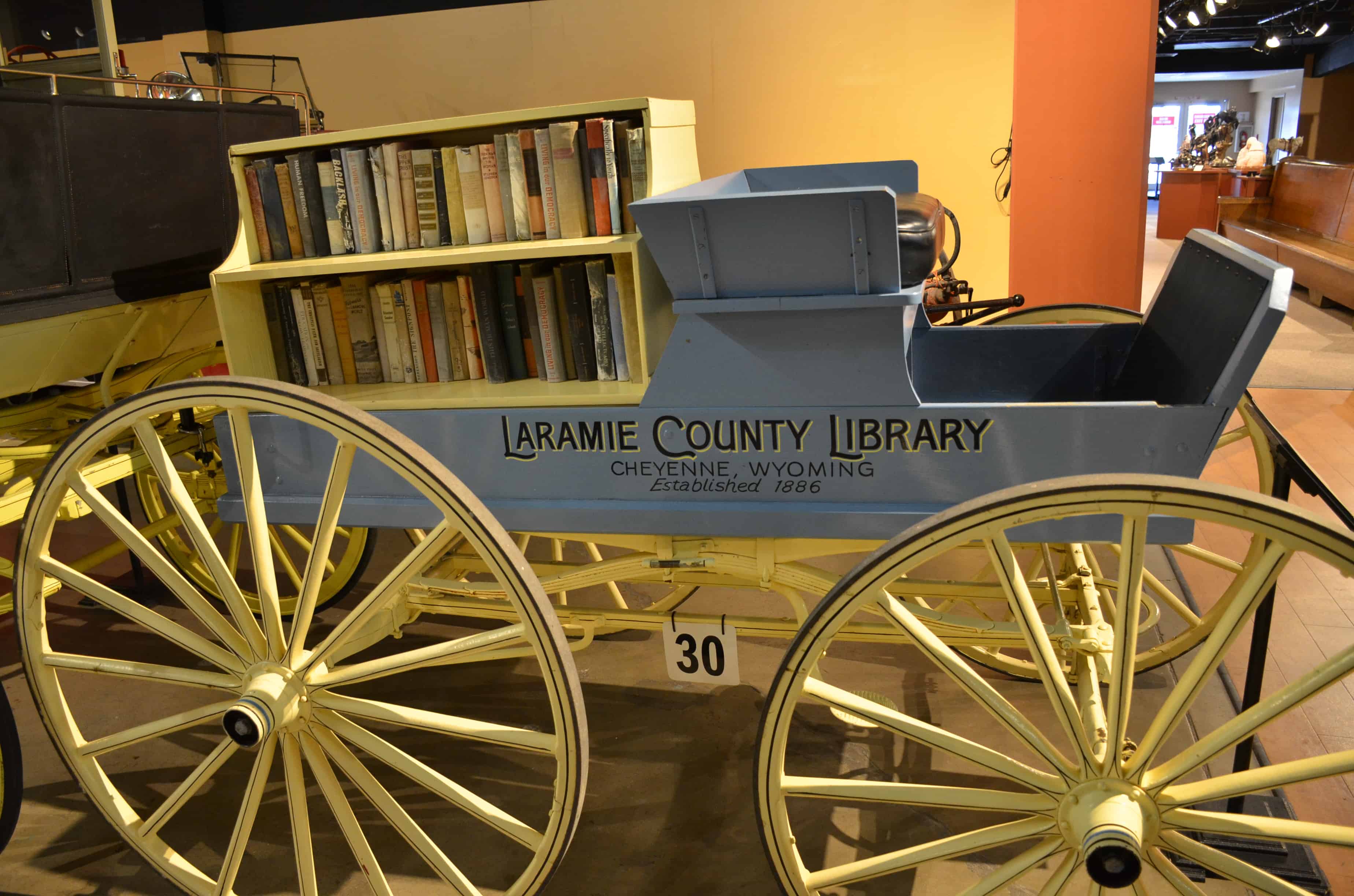 Library wagon at the Cheyenne Frontier Days Old West Museum in Wyoming