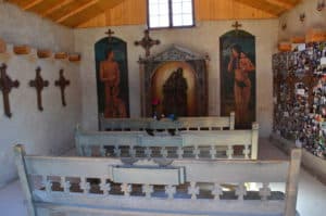 Holy Family Chapel at the Santuario de Chimayó in Chimayó, New Mexico