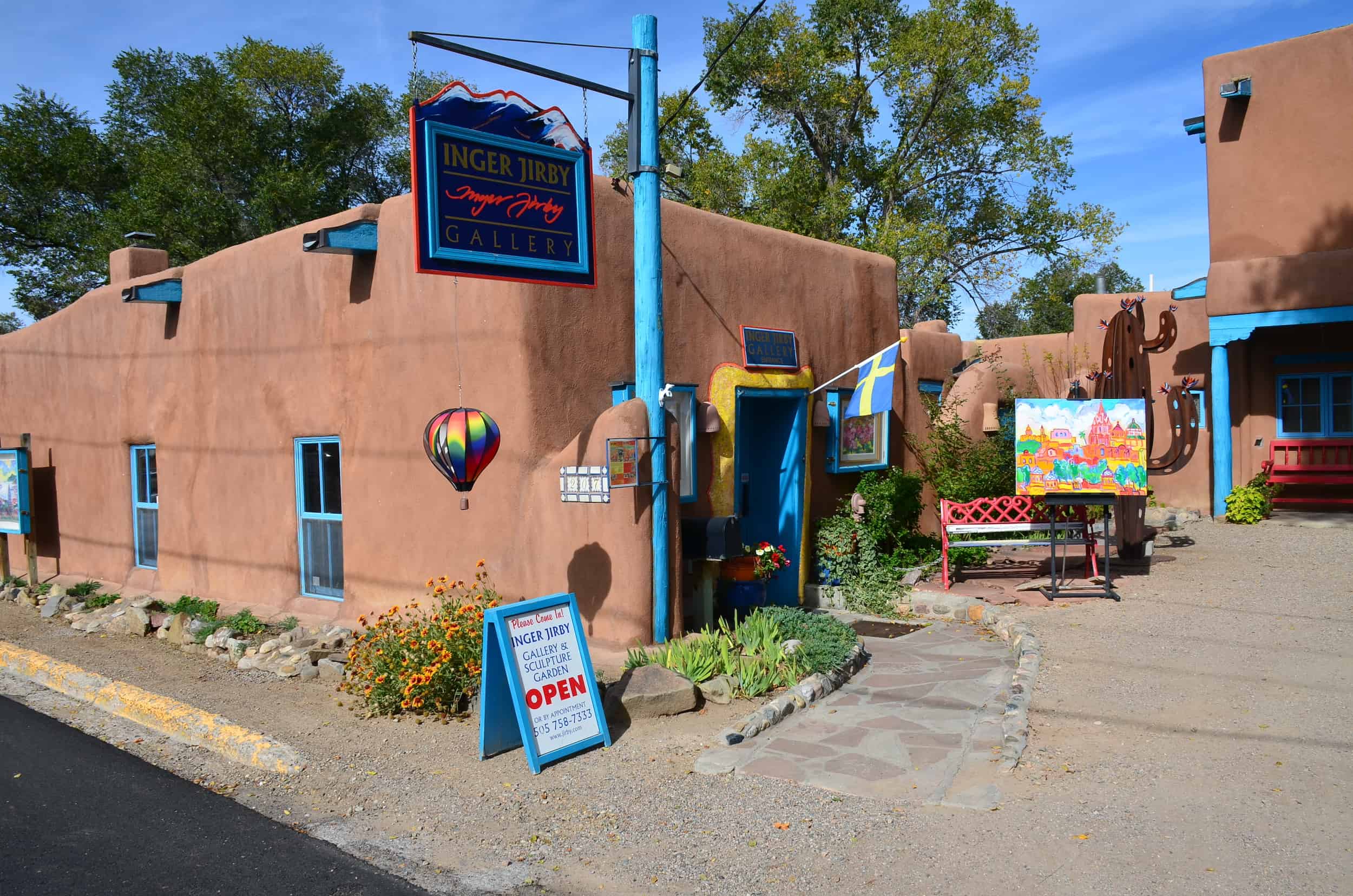 Inger Jirby Gallery in the Downtown Taos Historic District of Taos, New Mexico
