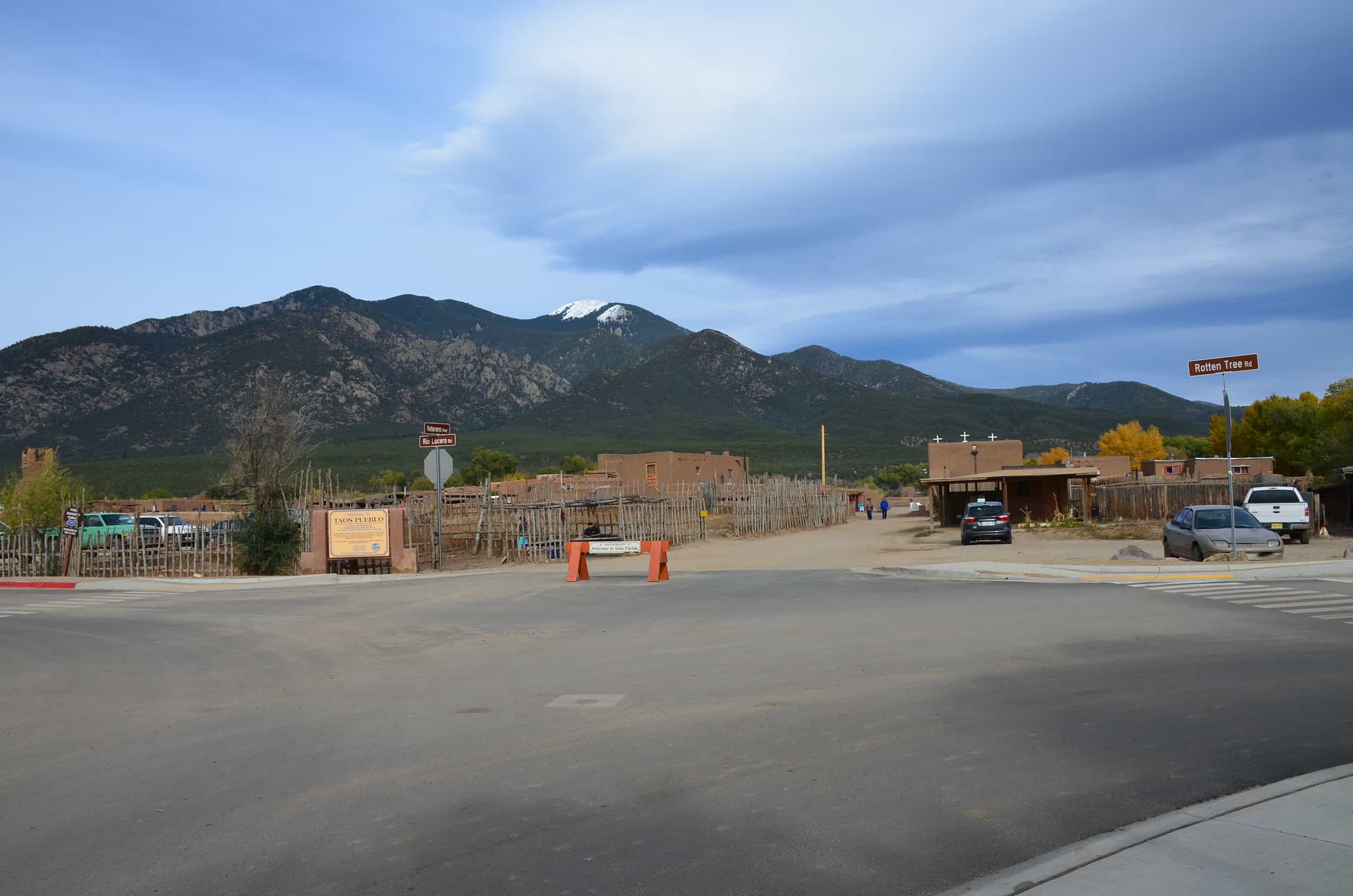 Entrance to Taos Pueblo in Taos, New Mexico