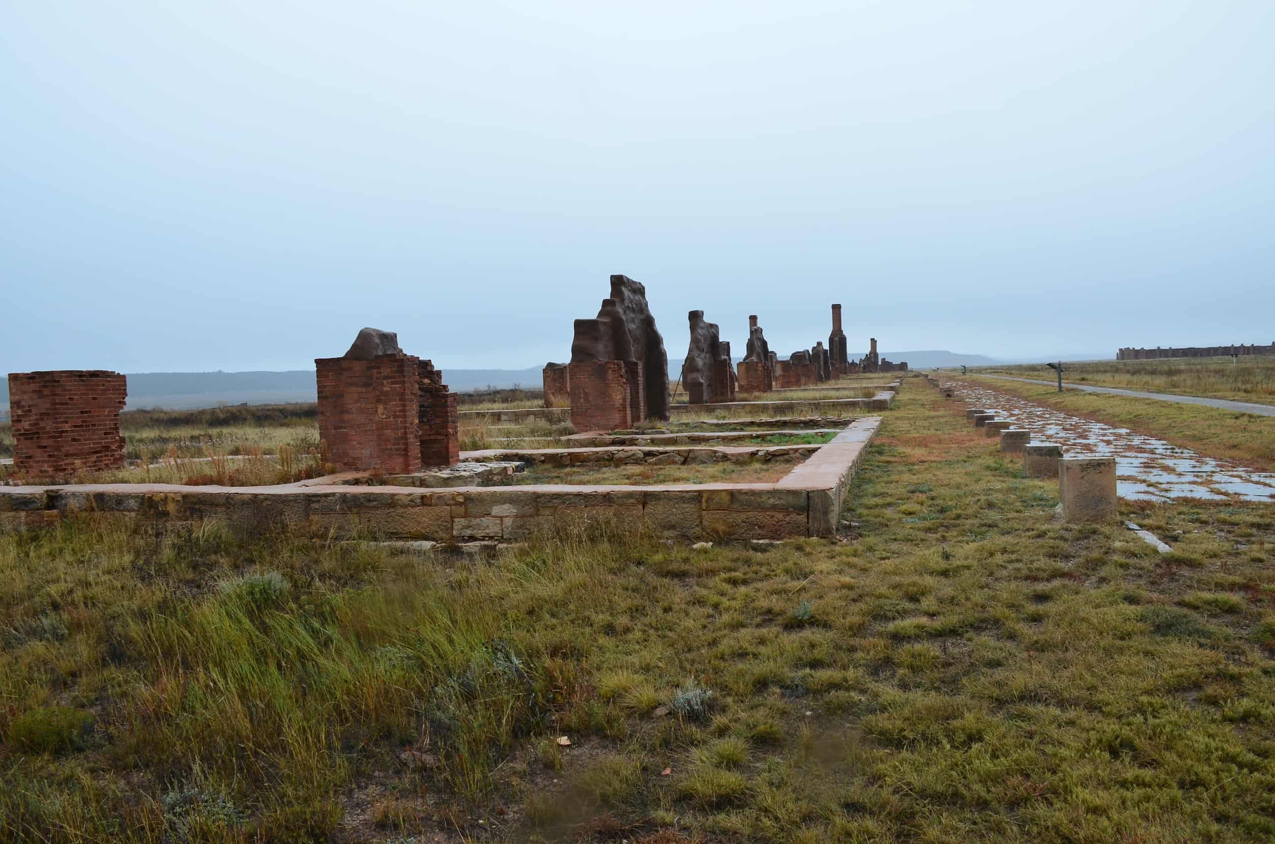 Officers' Row at Fort Union National Monument in New Mexico