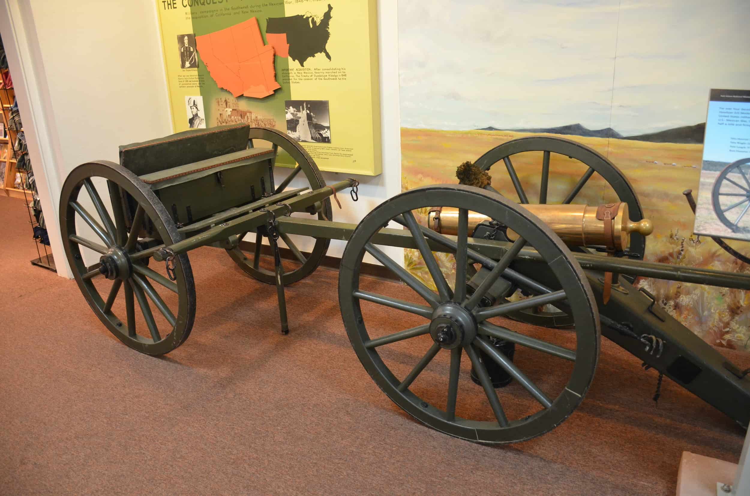 Howitzer in the visitor center