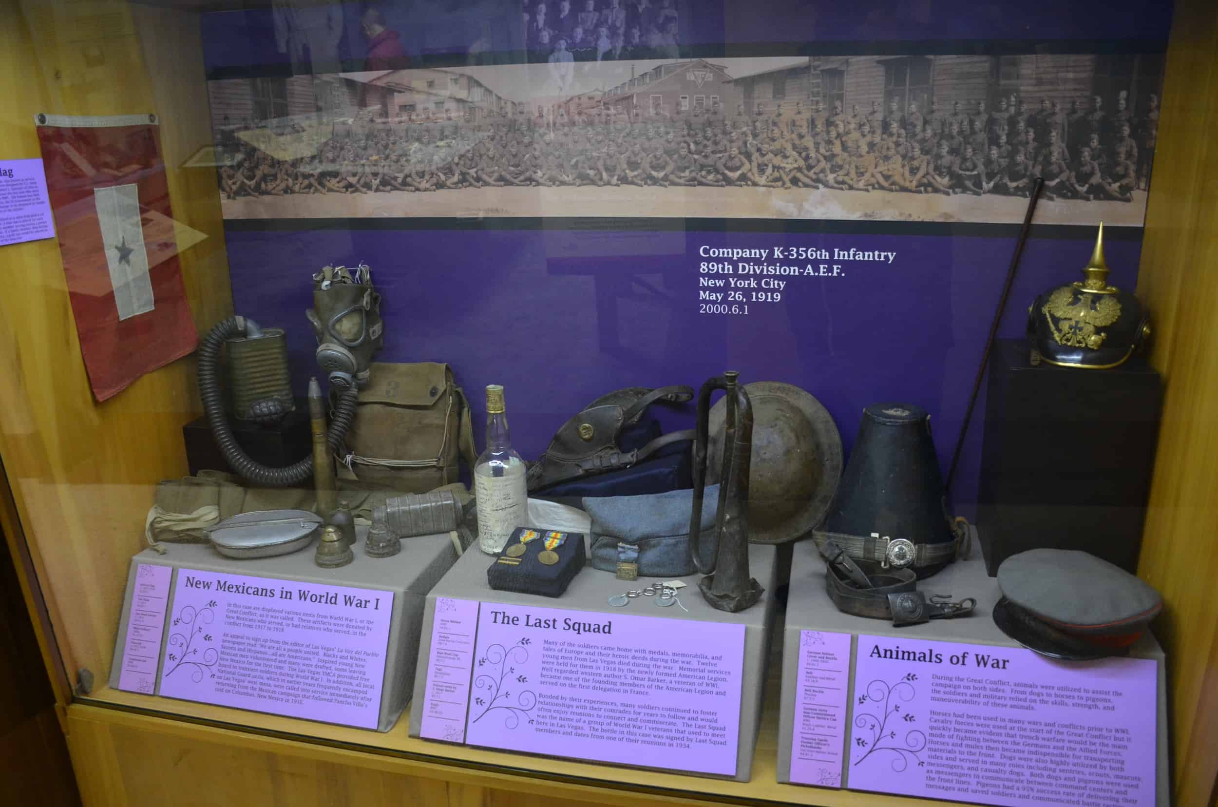 War-related items at the City of Las Vegas Museum