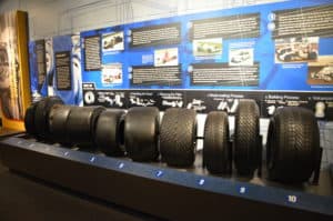 Tires at the Unser Racing Museum in Albuquerque, New Mexico