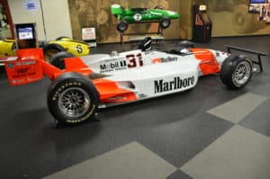 Car driven by Al Unser Jr. to win the 1994 Indianapolis 500 at the Unser Racing Museum in Albuquerque, New Mexico