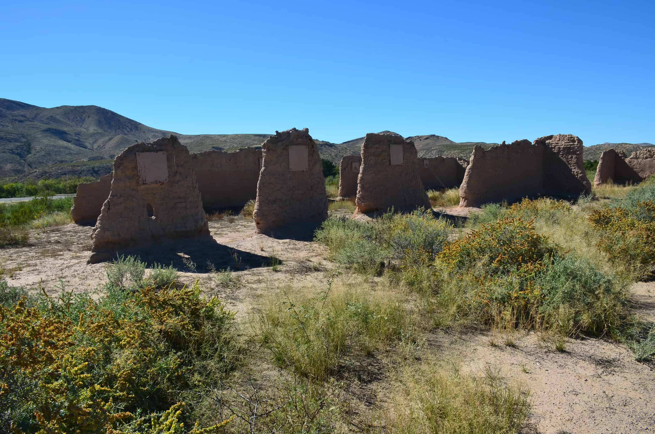 Ruins at Fort Selden Historic Site in New Mexico