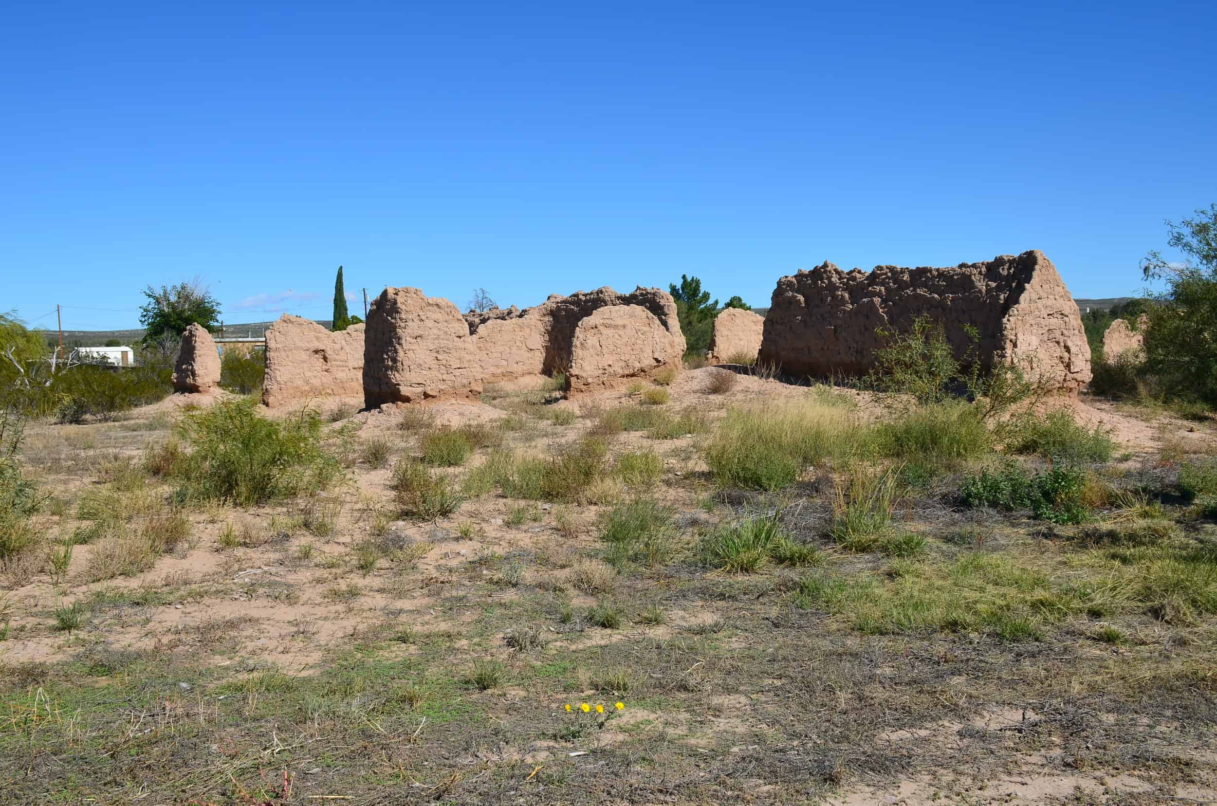 Officers' Quarters at Fort Selden Historic Site in New Mexico