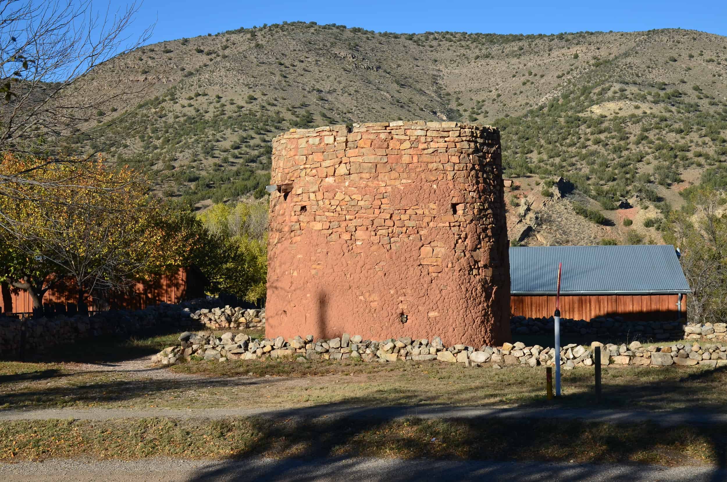 Torreón in the town of Lincoln at the Lincoln Historic Site in New Mexico