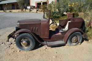 Antique car in Terlingua, Texas