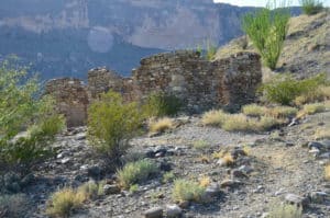 Stone farmhouse on the Dorgan-Sublett Trail at Big Bend National Park in Texas