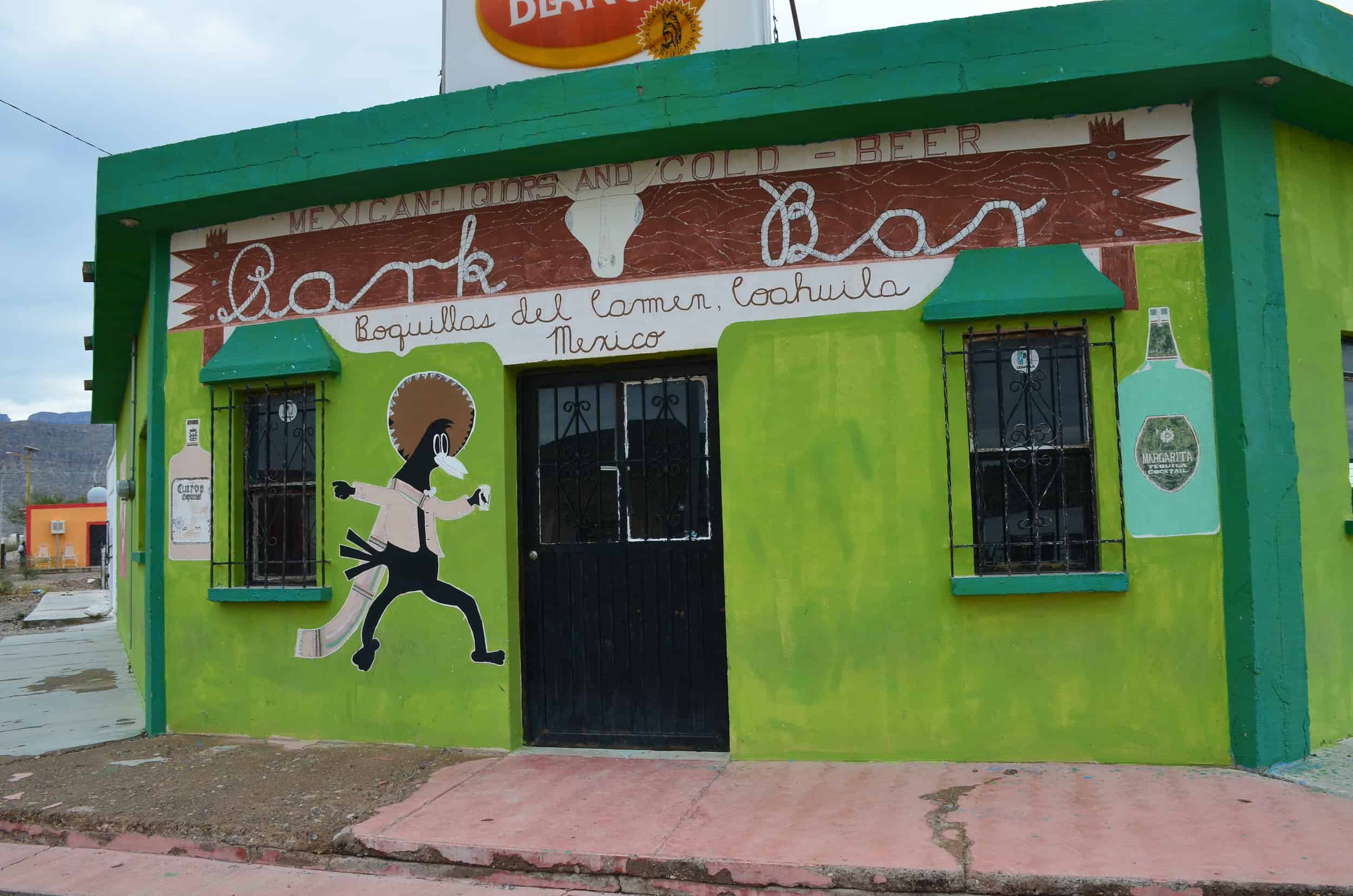 A popular bar in Boquillas del Carmen, Mexico