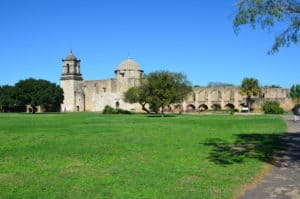 Mission San José at San Antonio Missions National Historical Park in San Antonio, Texas