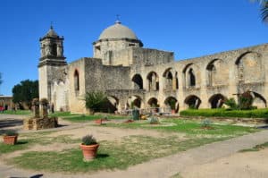 Mission San José at San Antonio Missions National Historical Park in San Antonio, Texas